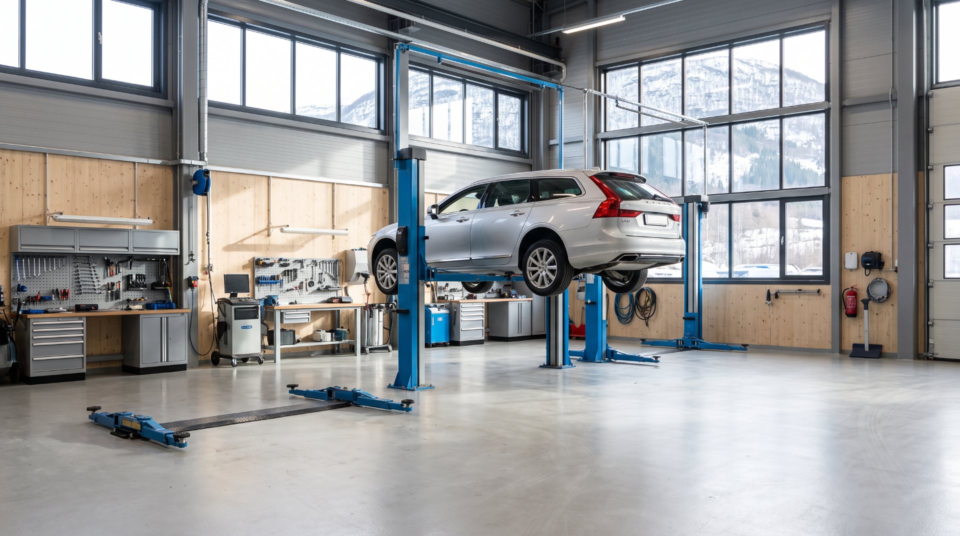 Lyst og moderne verksted