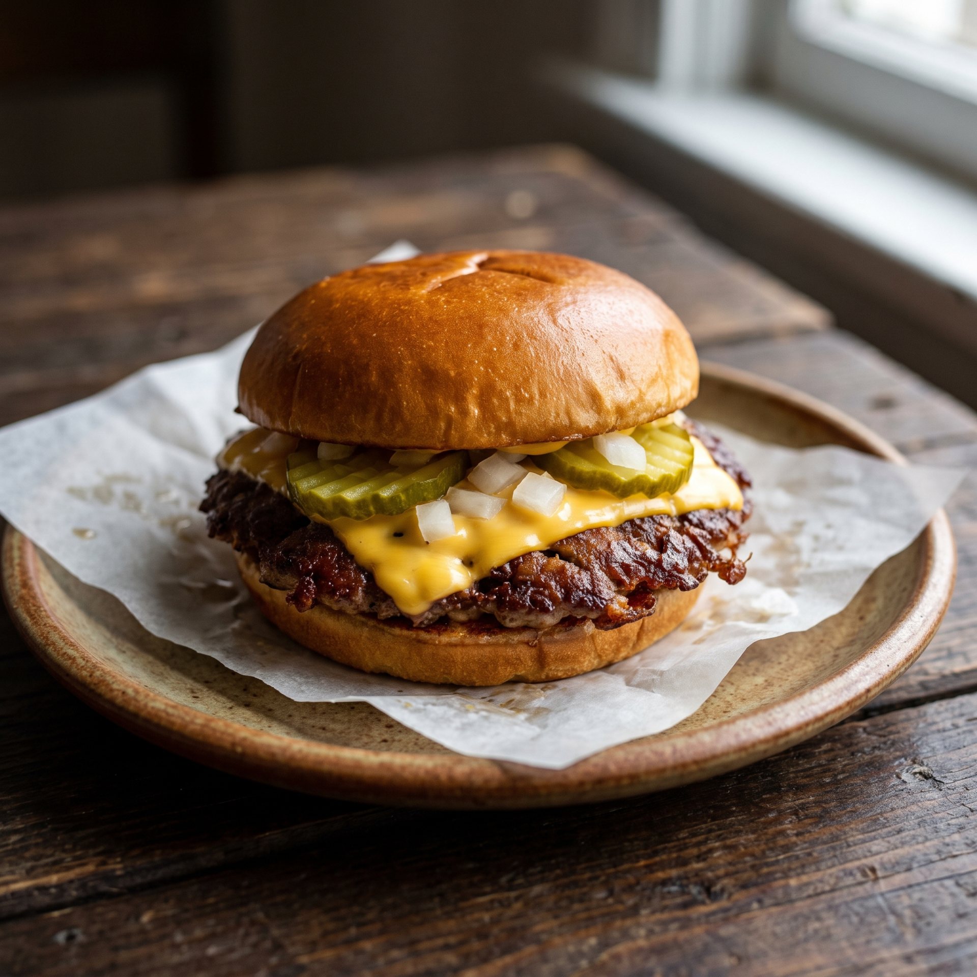 Classic cheeseburger