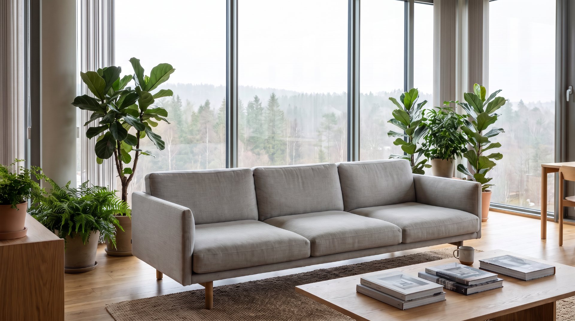 Etter: Loungesofa på kontor