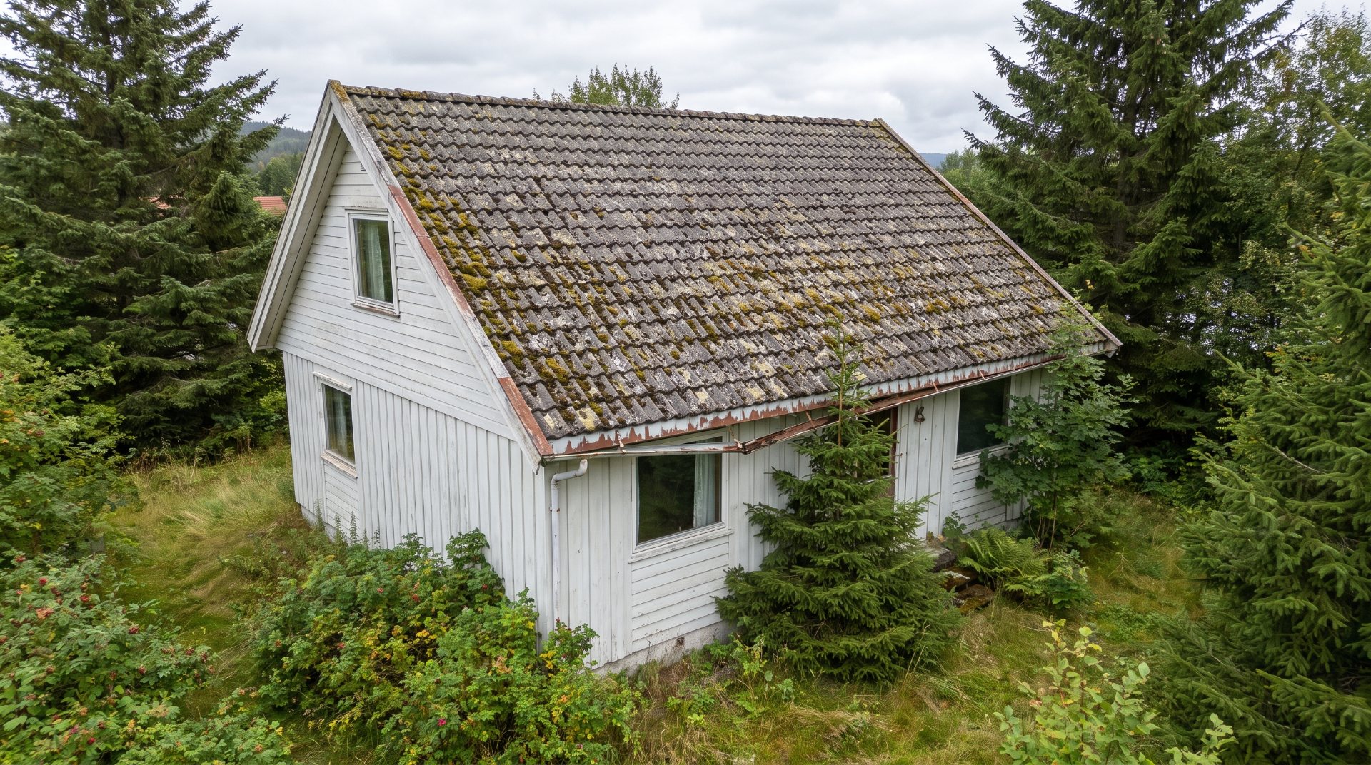 Før: Omlegging av tak